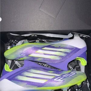 adidas Purple and Green Athletic Shoes